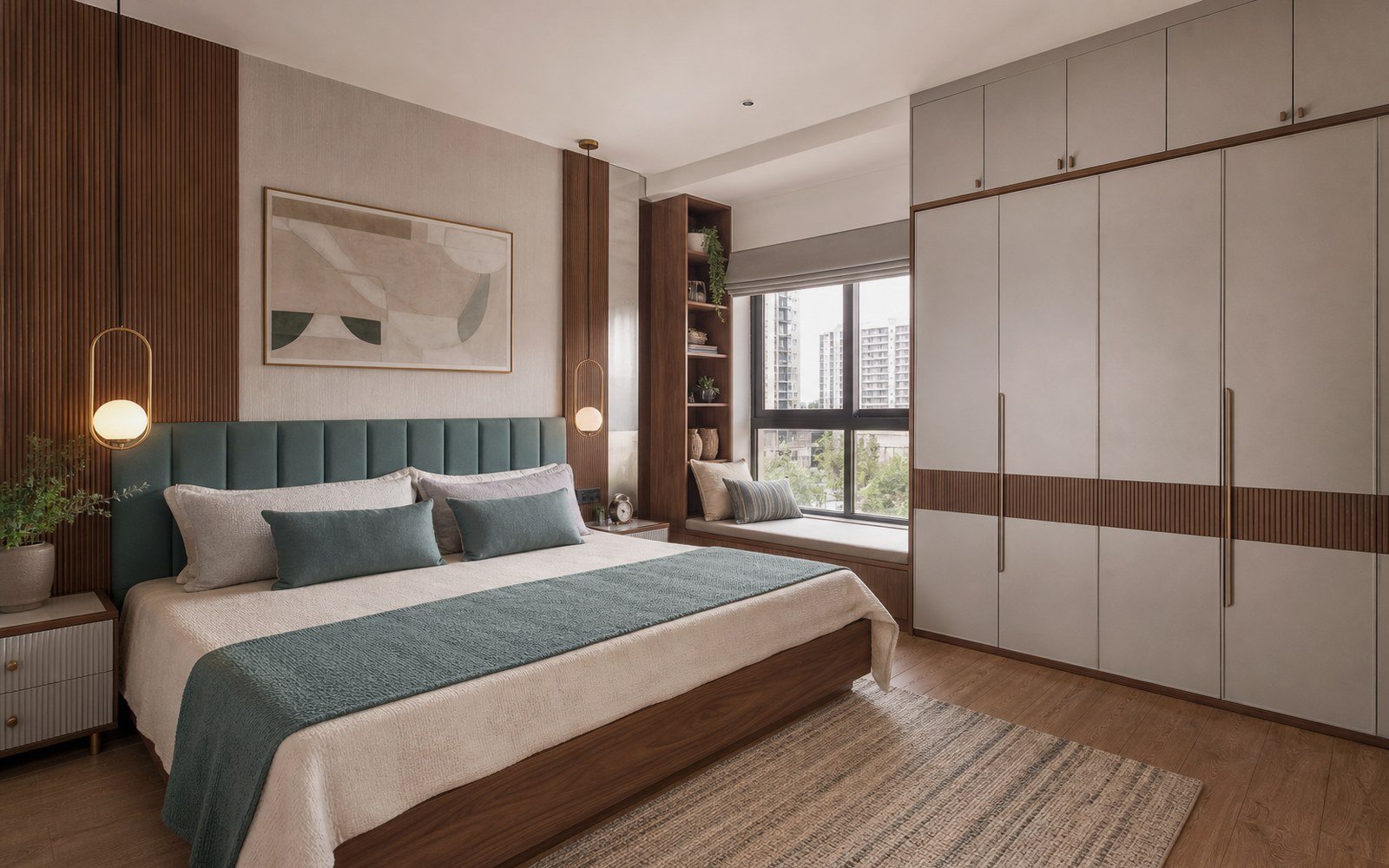 Wardrobe internals with hanging, shelves and drawers